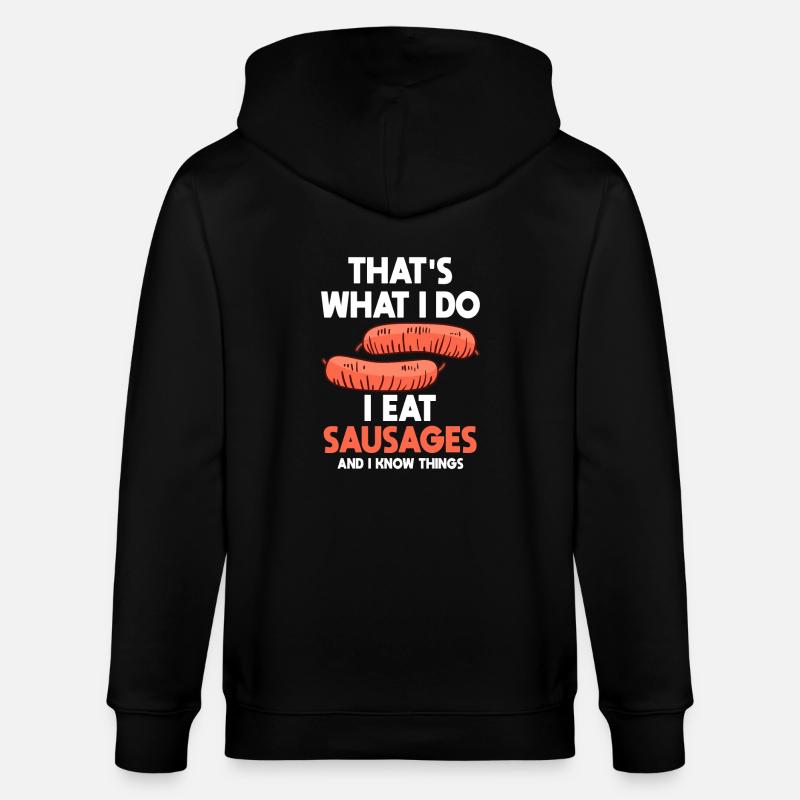 Wurst Liebhaber - Stanley/Stella Unisex Bio-Kapuzenjacke CULTIVATOR - Schwarz