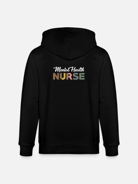 Psychiatric Nurse Design - Stanley/Stella CULTIVATOR  Unisex Organic Hooded Jacket - black