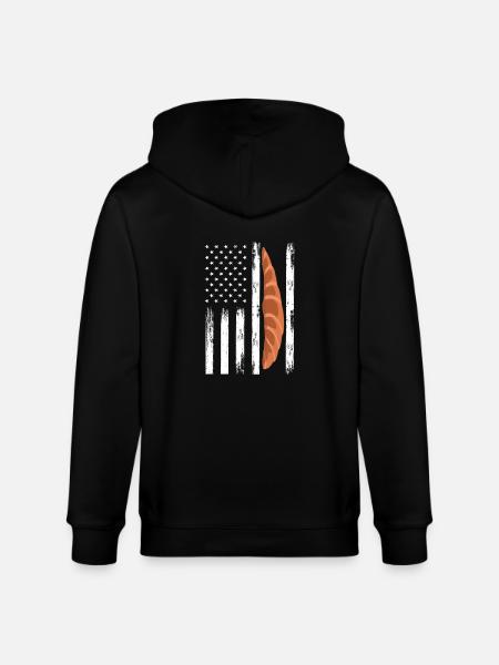 American Croissant Outfit - Stanley/Stella CULTIVATOR  Unisex Organic Hooded Jacket - black