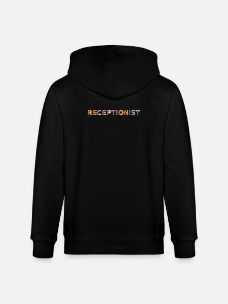 Receptionist - Stanley/Stella CULTIVATOR Unisex Organic Hooded Jacket - black