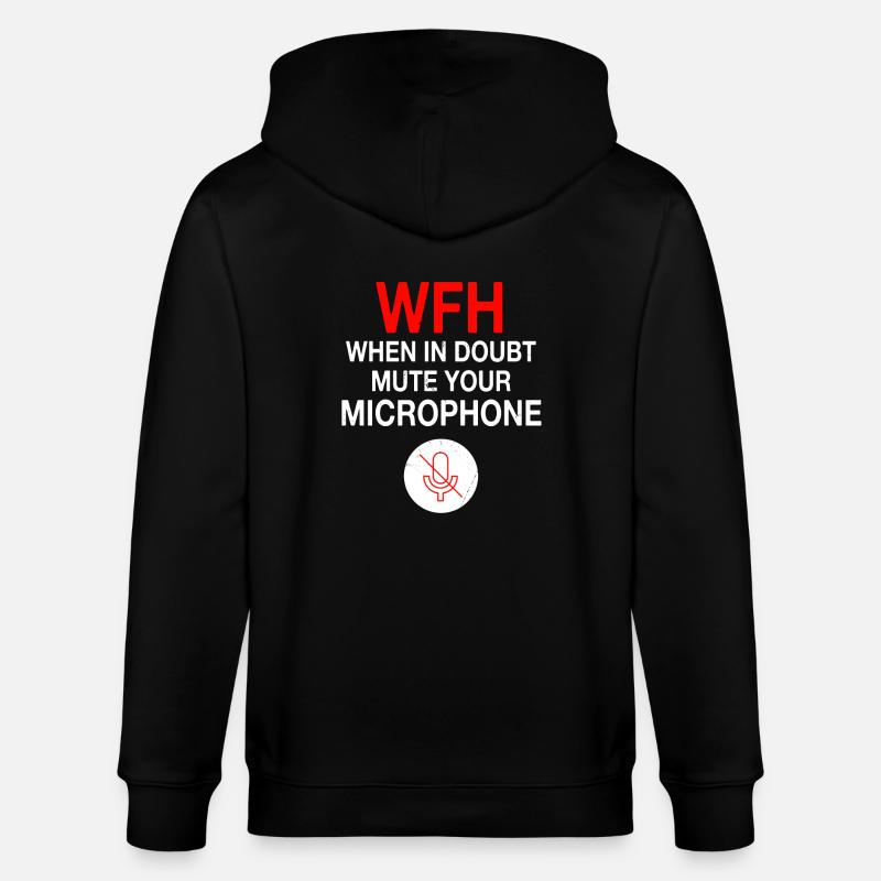 WFH Home Office Geschenkidee - Stanley/Stella Unisex Bio-Kapuzenjacke CULTIVATOR  - Schwarz