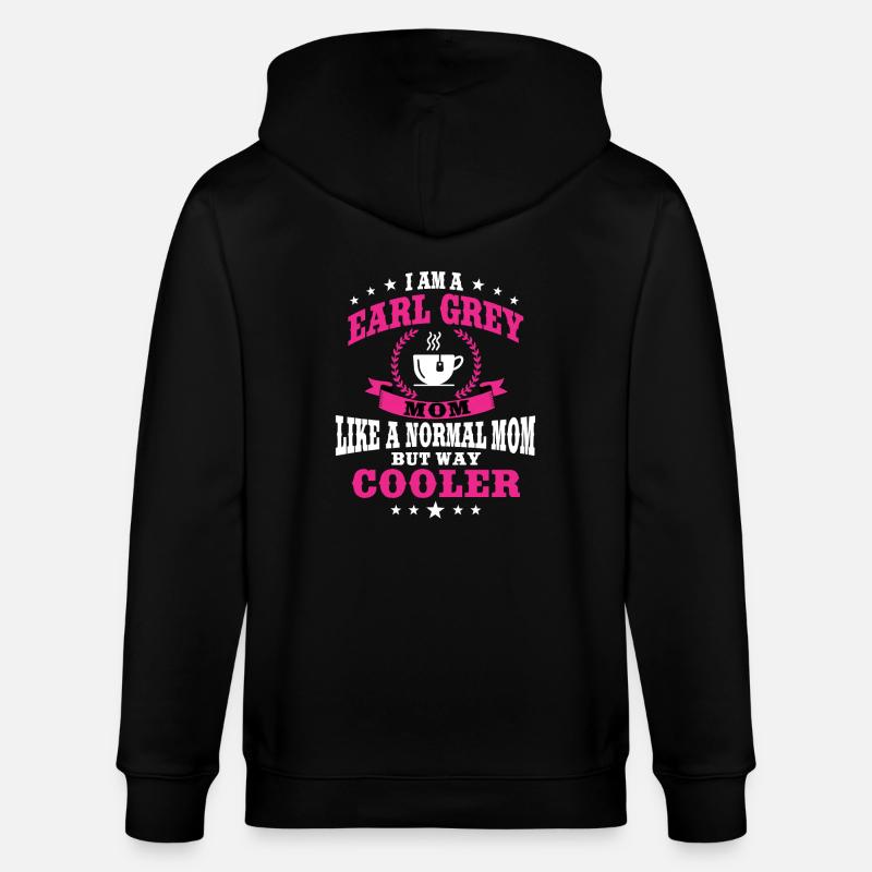 Cadeau Earl Grey Mama - Veste à capuche bio CULTIVATOR Stanley/Stella Unisexe - noir