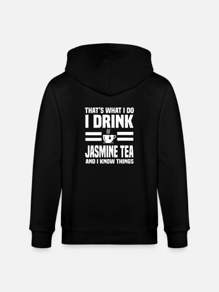 Jasmine tea - Stanley/Stella CULTIVATOR Unisex Organic Hooded Jacket - black