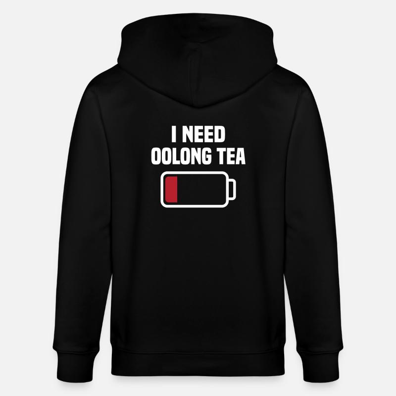 Tolles Oolong Tee Spruch - Stanley/Stella Unisex Bio-Kapuzenjacke CULTIVATOR  - Schwarz