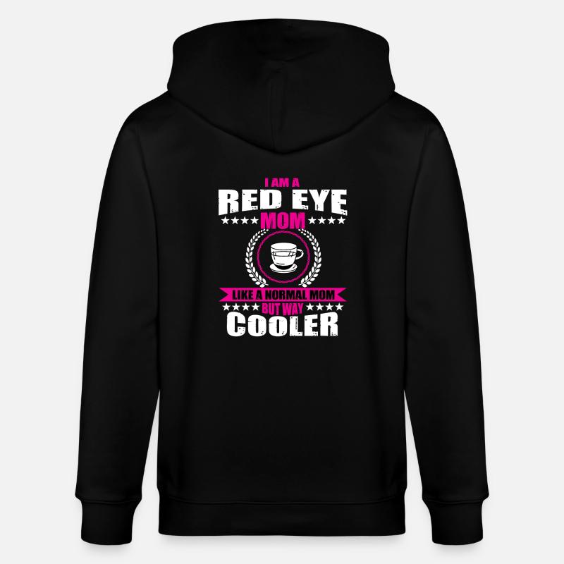 Maman aux yeux rouges - Veste à capuche bio CULTIVATOR Stanley/Stella Unisexe - noir