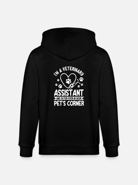 Veterinary assistant - Stanley/Stella CULTIVATOR  Unisex Organic Hooded Jacket - black