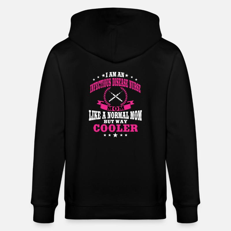 Lustiger Spruch Einer Krankenschwester Für - Stanley/Stella Unisex Bio-Kapuzenjacke CULTIVATOR  - Schwarz