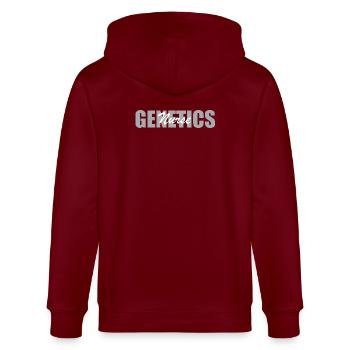 Conception d’infirmière en génétique - Veste à capuche bio CULTIVATOR Stanley/Stella Unisexe - bordeaux - Dos - Anna (173cm)
