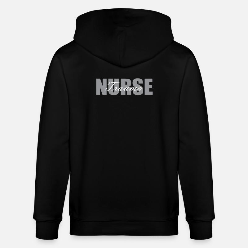 Trauma Krankenschwester Motiv - Stanley/Stella Unisex Bio-Kapuzenjacke CULTIVATOR  - Schwarz