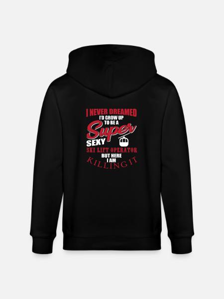 Lift attendant - Stanley/Stella CULTIVATOR Unisex Organic Hooded Jacket - black