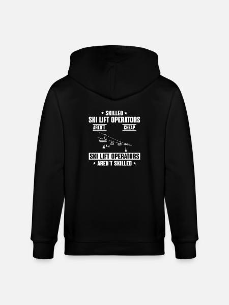 Liftwart Spruch - Stanley/Stella CULTIVATOR Unisex Organic Hooded Jacket - black
