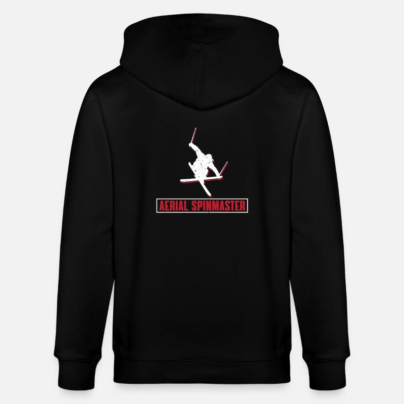Aerial Spinmaster Freestyle Skiing - Stanley/Stella Unisex Bio-Kapuzenjacke CULTIVATOR  - Schwarz