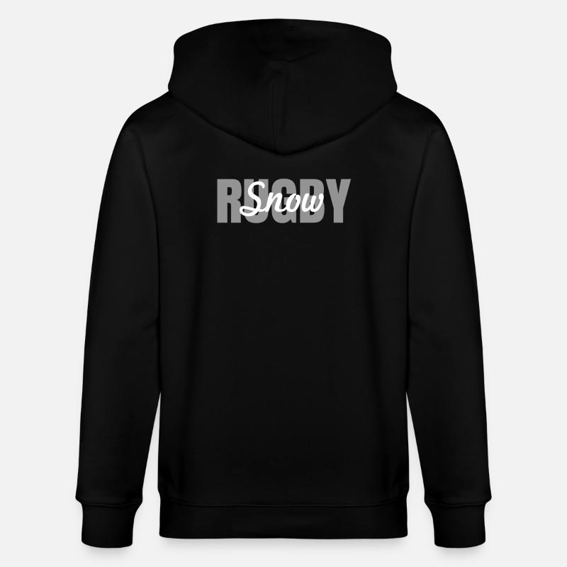 Rugby des neiges - Veste à capuche bio CULTIVATOR Stanley/Stella Unisexe - noir