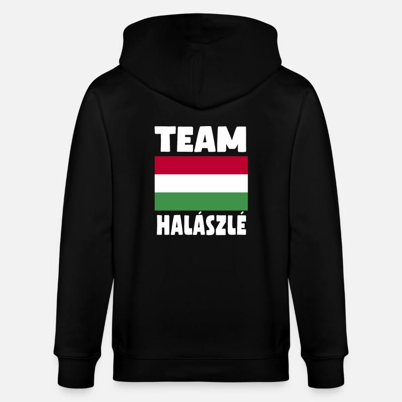 L’équipe Halaszle - Veste à capuche bio CULTIVATOR Stanley/Stella Unisexe - noir