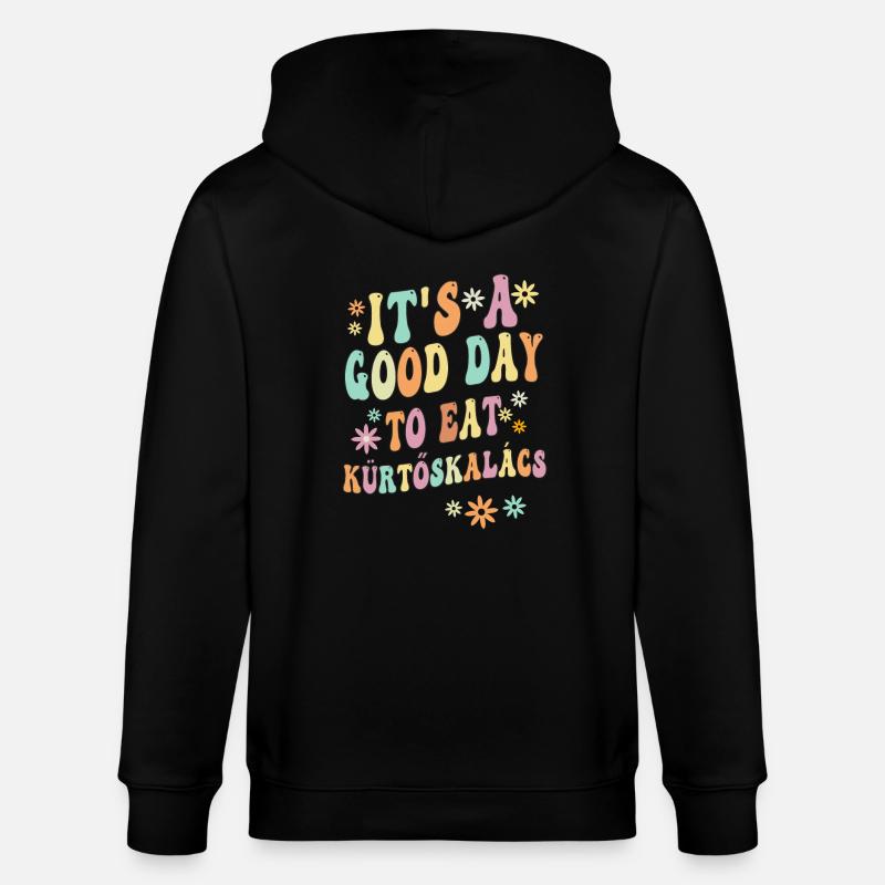 Le dicton de Kürtskalác - Veste à capuche bio CULTIVATOR Stanley/Stella Unisexe - noir