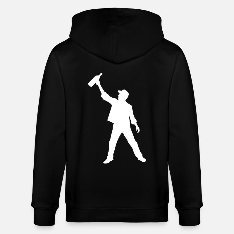 Boisson Soirée Silhouette - Veste à capuche bio CULTIVATOR Stanley/Stella Unisexe - noir