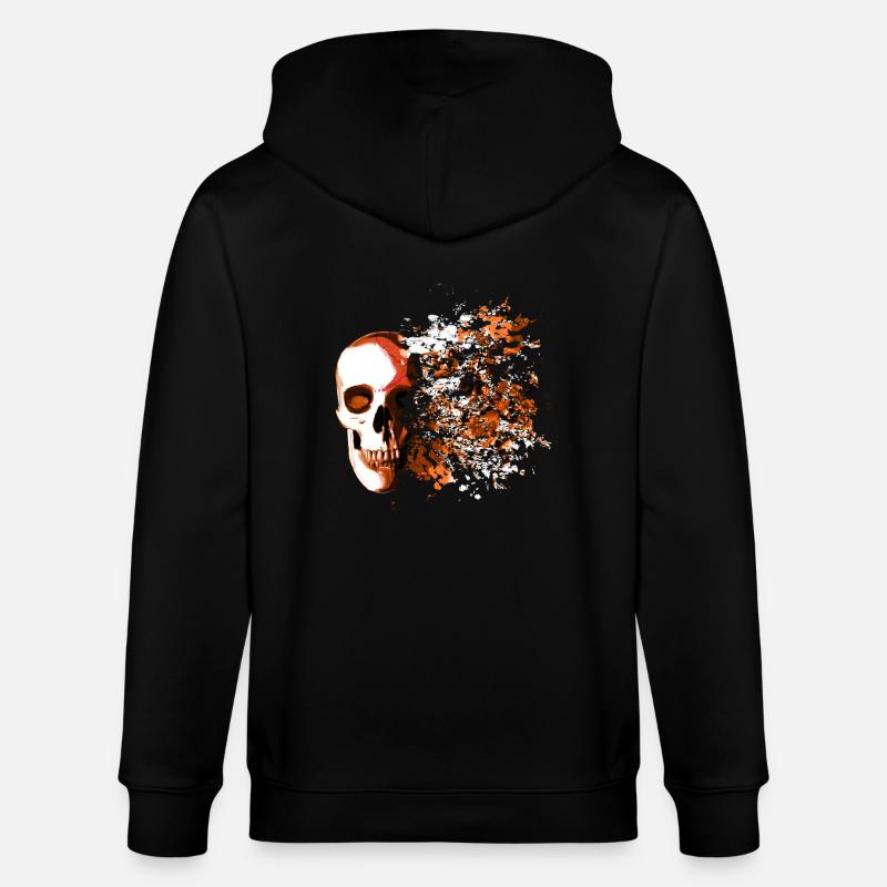 skull explosion - Veste à capuche bio CULTIVATOR Stanley/Stella Unisexe - noir