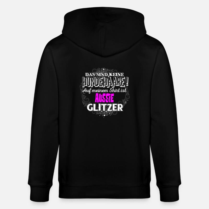 AUSSIE - Glitzer - Stanley/Stella Unisex Bio-Kapuzenjacke CULTIVATOR  - Schwarz