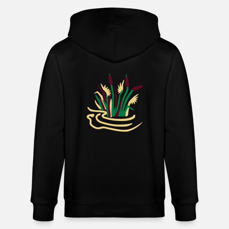 Reed Pond - 3 Vector Couleur - Veste à capuche bio CULTIVATOR Stanley/Stella Unisexe - noir