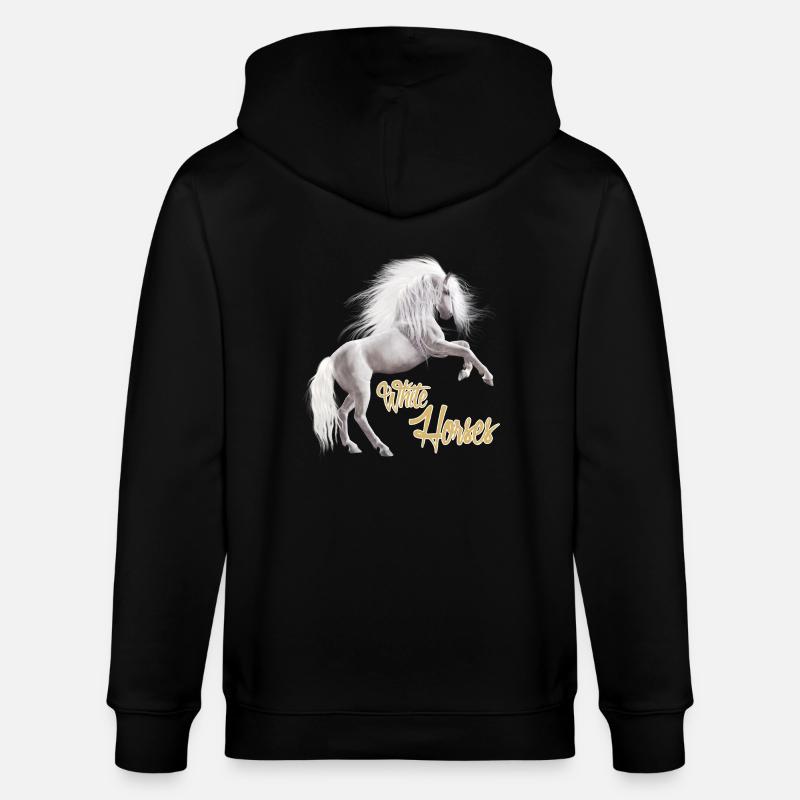 Cheval Blanc - Veste à capuche bio CULTIVATOR Stanley/Stella Unisexe - noir