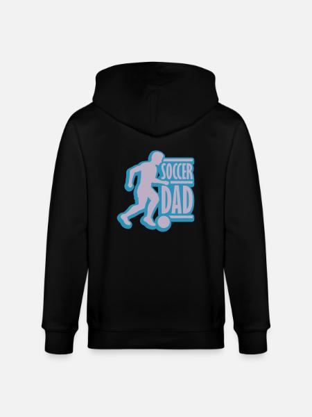 Winner Soccer Dad Logo - Stanley/Stella CULTIVATOR Unisex Organic Hooded Jacket - black