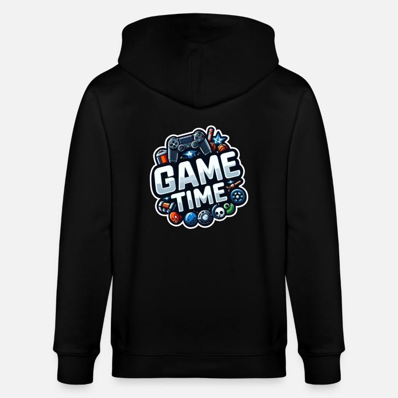 C’est l’heure du jeu ! - Veste à capuche bio CULTIVATOR Stanley/Stella Unisexe - noir