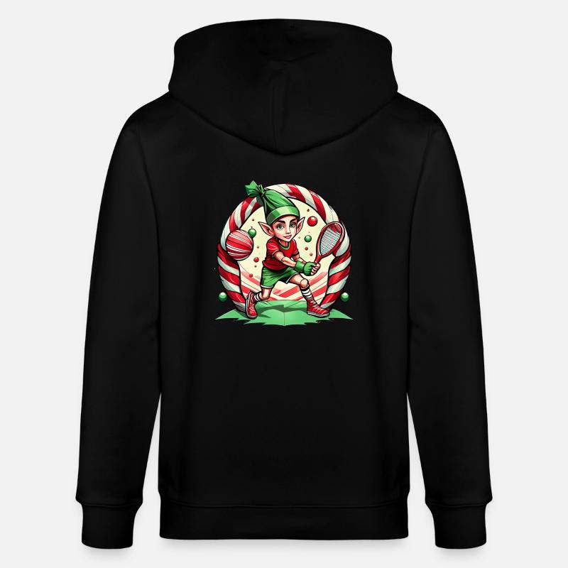 Tennis elfe de Noël - Veste à capuche bio CULTIVATOR Stanley/Stella Unisexe - noir