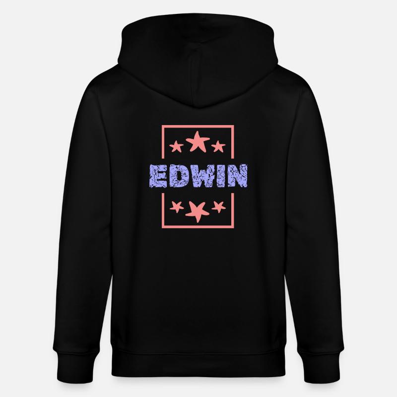 Edwin Edwin - Stanley/Stella Unisex Bio-Kapuzenjacke CULTIVATOR  - Schwarz