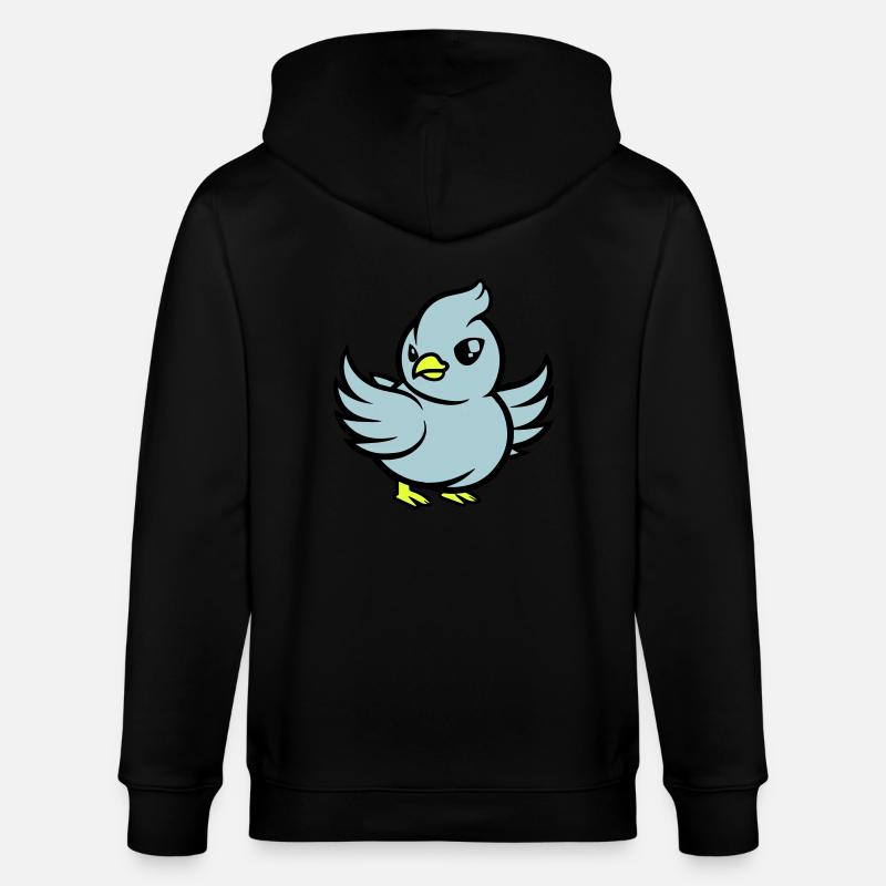 Bande dessinée de pigeon - Veste à capuche bio CULTIVATOR Stanley/Stella Unisexe - noir