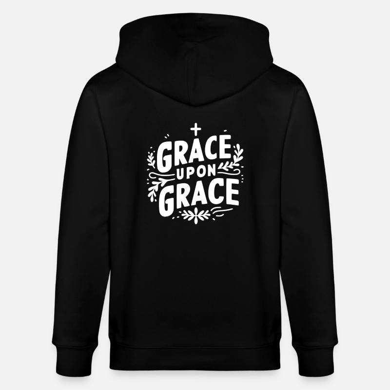Grâce sur grâce - Veste à capuche bio CULTIVATOR Stanley/Stella Unisexe - noir