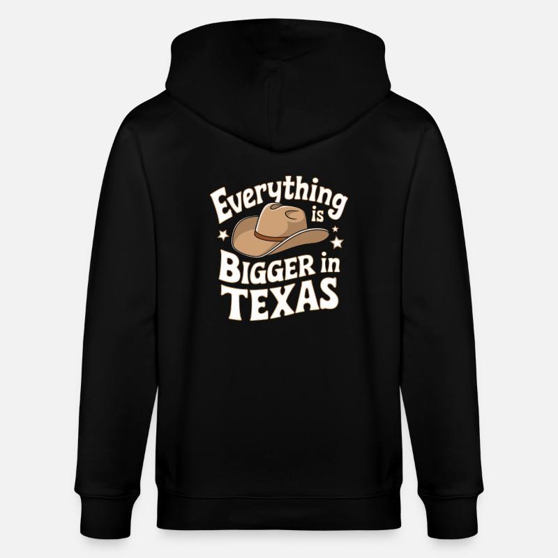 État du Texas Texans Texas - Veste à capuche bio CULTIVATOR Stanley/Stella Unisexe - noir