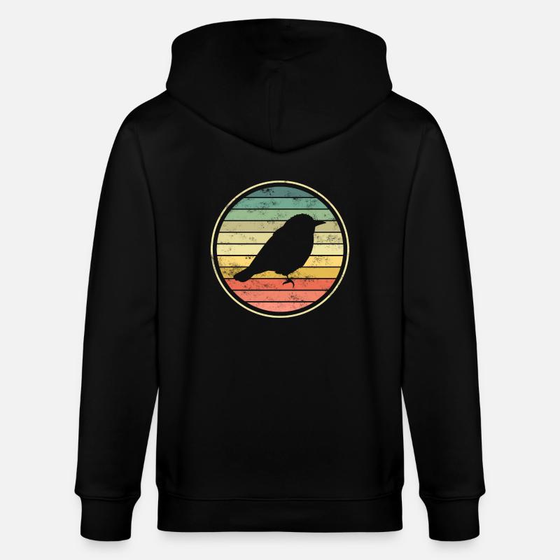 oiseaux oiseaux - Veste à capuche bio CULTIVATOR Stanley/Stella Unisexe - noir