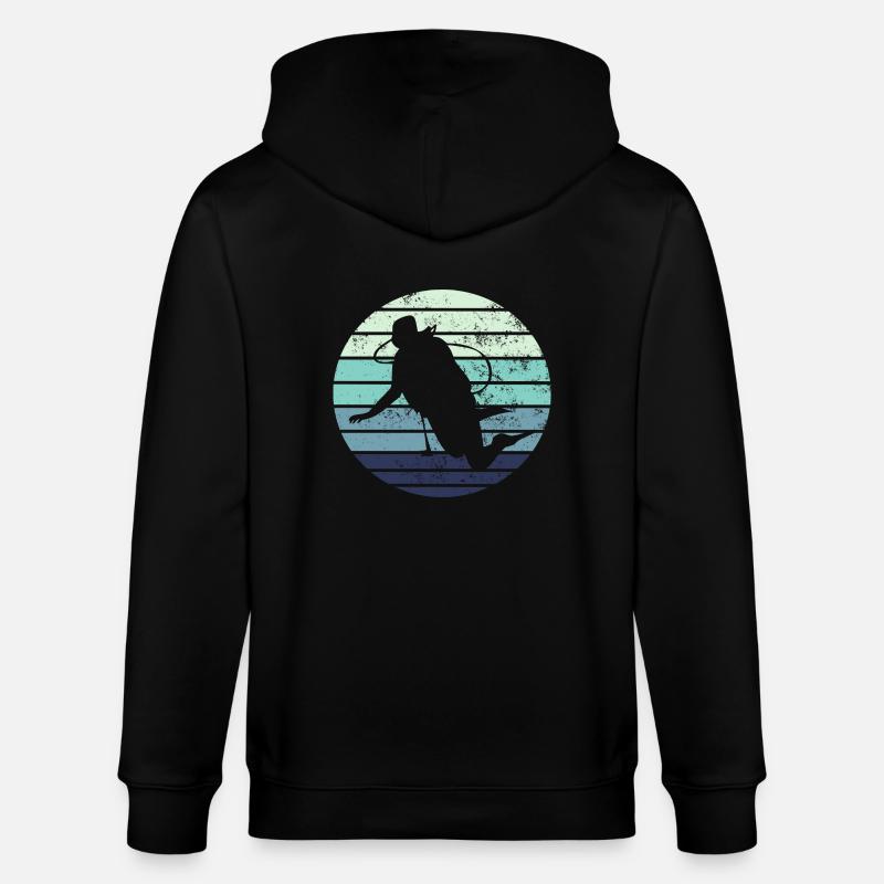 Plongée plongée - Veste à capuche bio CULTIVATOR Stanley/Stella Unisexe - noir