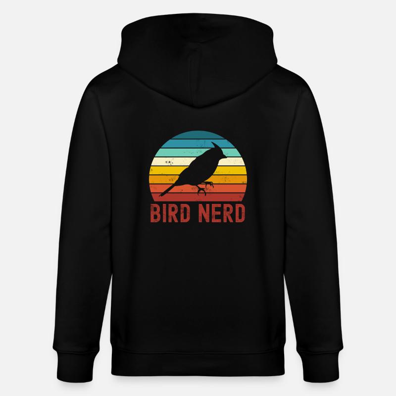 Oiseaux oiseaux - Veste à capuche bio CULTIVATOR Stanley/Stella Unisexe - noir