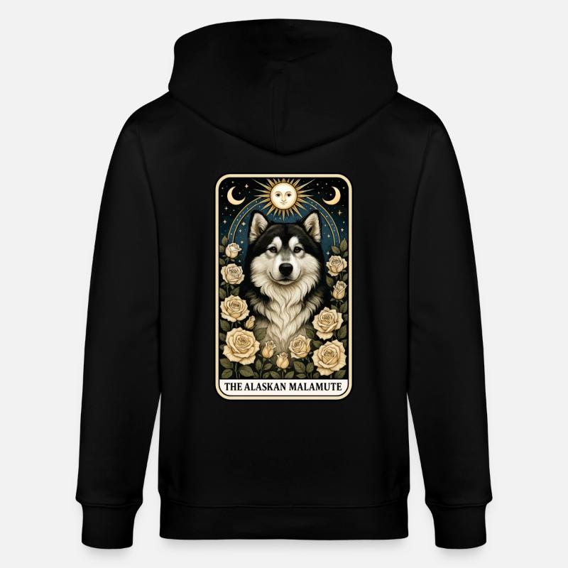 Alaskan Malamute - Stanley/Stella Unisex Bio-Kapuzenjacke CULTIVATOR  - Schwarz