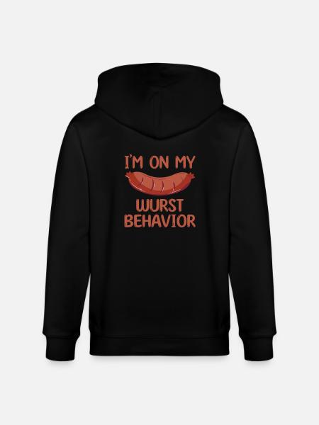 Retro Ferry Clothing Container Ship - Stanley/Stella CULTIVATOR Unisex Organic Hooded Jacket - black