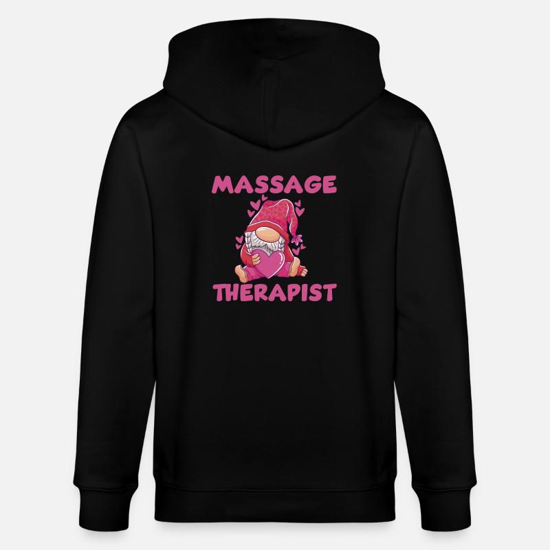 Mignon Masseur Thérapeute Gnome - Veste à capuche bio CULTIVATOR Stanley/Stella Unisexe - noir