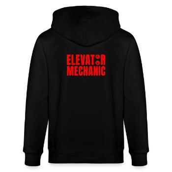 Elevator fitter - Stanley/Stella CULTIVATOR  Unisex Organic Hooded Jacket - black - Back - Anna (173cm)