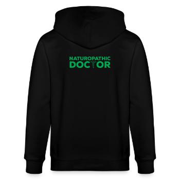 Naturopathic Doctor Outfit Naturopathy - Stanley/Stella CULTIVATOR  Unisex Organic Hooded Jacket - black - Back - Anna (173cm)