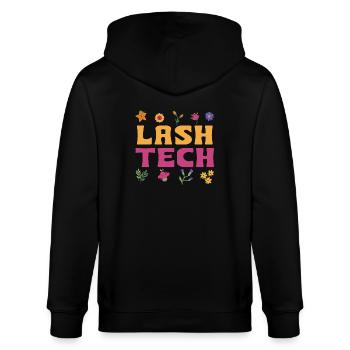 Eyelash technician - Stanley/Stella CULTIVATOR  Unisex Organic Hooded Jacket - black - Back - Anna (173cm)