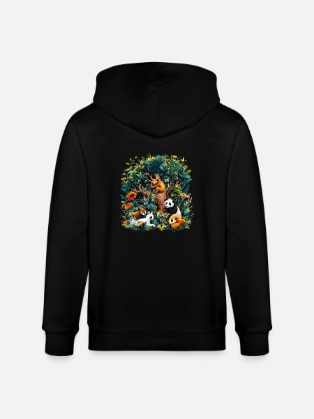 Biodiversity needs help - Stanley/Stella CULTIVATOR Unisex Organic Hooded Jacket - black