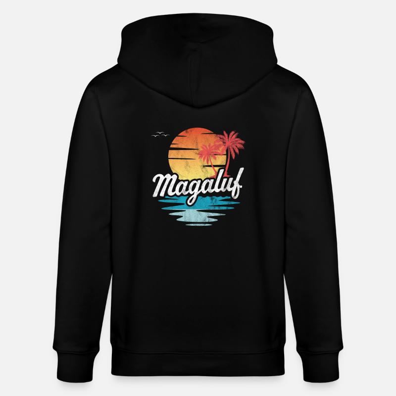 Magaluf - Stanley/Stella Unisex Bio-Kapuzenjacke CULTIVATOR  - Schwarz