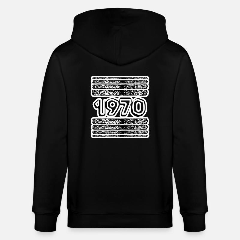 1970 - Stanley/Stella Unisex Bio-Kapuzenjacke CULTIVATOR  - Schwarz