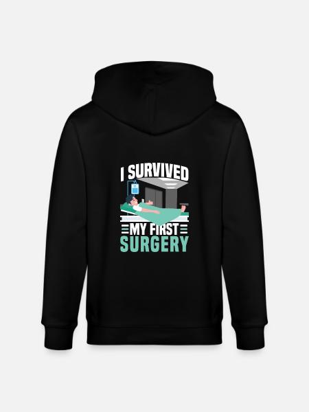 Surgical Surgery Surgery PAtient - Stanley/Stella CULTIVATOR Unisex Organic Hooded Jacket - black