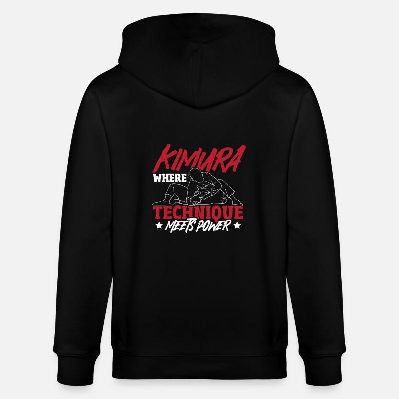 Grappling, Jiu-Jitsu-Kampfsport, Kimura - Stanley/Stella Unisex Bio-Kapuzenjacke CULTIVATOR  - Schwarz