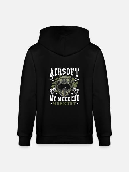 Team-Based Shooting Airsoft Strategy Airsoft - Stanley/Stella CULTIVATOR Unisex Organic Hooded Jacket - black
