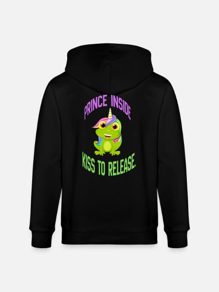 Prince Inside – Kiss to Release - Stanley/Stella CULTIVATOR  Unisex Organic Hooded Jacket - black