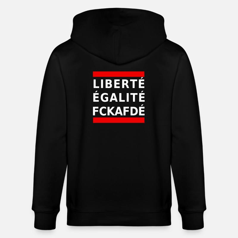 fckafd - Stanley/Stella Unisex Bio-Kapuzenjacke CULTIVATOR  - Schwarz