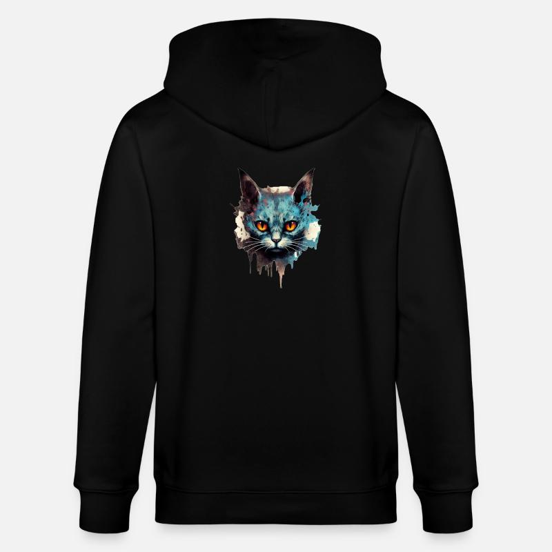 Chat - Veste à capuche bio CULTIVATOR Stanley/Stella Unisexe - noir