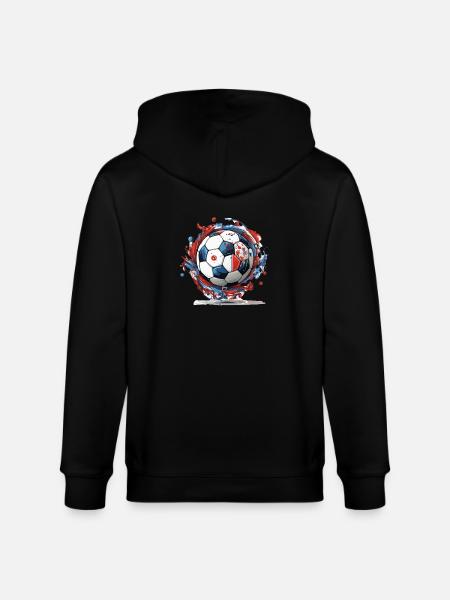 Fußball Ball - Stanley/Stella Unisex Bio-Kapuzenjacke CULTIVATOR - Schwarz
